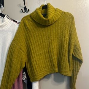 Oversized knit turtleneck sweater for women SZ Small